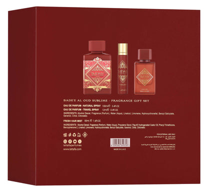 Gift Set – Badee Al Oud Sublime 100Ml – 12ml – Hairmist
